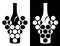 Set of wine symbol