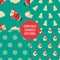 Set of winter seamless patterns with decorative elements. Awesome holiday backgrounds. Christmas textures for your surface