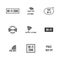 Set of wireless icons, vector illustration