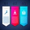 Set Wireless microphone, Smart sensor and bathroom scales. Business infographic template. Vector