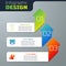 Set Worm, Bear head and Macaw parrot. Business infographic template. Vector