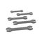 Set of wrenches.Vector isometric.