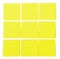 Set of yellow paper sticky stickers
