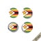 Set of ZIMBABWE flags round badges.