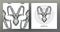 Set of Zodiac sign illustration on the sacred geometry symbol pattern and seamless pattern