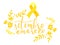 Setembro Amarelo - Yellow Sempteber in Portuguese, Brazillian, suicide prevention month. Hand lettering vector