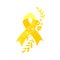 Setembro Amarelo - Yellow Sempteber in Portuguese, Brazillian, suicide prevention month. Ribbon support and awareness