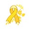 Setembro Amarelo - Yellow Sempteber in Portuguese, Brazillian, suicide prevention month. Ribbon support and awareness