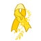 Setembro Amarelo - Yellow Sempteber in Portuguese, Brazillian, suicide prevention month. Ribbon support and awareness