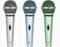 Sets of microphones with different tones of color