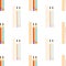 Sets of pencils and rulers seamless vector pattern on a white background. Geometric backdrop with alternating vertical