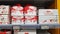 Sets of Raffaello sweets for sale in a supermarket