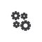 Setting Gears, cogwheels vector icon