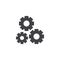 Setting Gears vector icon