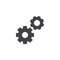 Setting gears vector icon