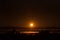 The Setting Moon over the San Luis Valley in Colorado