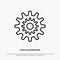 Settings, Cog, Gear, Production, System, Wheel, Work Line Icon Vector