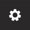 settings icon. Filled settings icon for website design and mobile, app development. settings icon from filled marketing collection