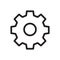 Settings icon, Tools and utensils icon. Outline bold, thick line style, 4px strokes rounder edges