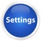 Settings premium blue round button