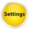 Settings premium yellow round button