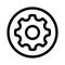 Settings vector icon. customize illustration sign. mechanical symbol. ?ustomisation logo. Option mark.