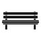 Settle bench icon, simple style