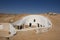 The settlement in the Sahara Desert