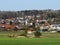 The settlement of Unterlunkhofen next to the natural protection zone Aargau Reuss river plain Naturschutzzone Aargauische Auen in