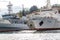 SEVASTOPOL, CRIMEA - SEPTEMBER 2014: Hydrographic vessel `Stvor`