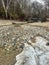 Seven Bridges Trail in Grant Park in Milwaukee, Wisconsin during winter