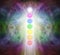 The Seven Chakra Vortexes in a Pranic Energy Field