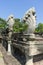 Seven Headed Naga Sculptures at the Entrance of Phimai Historical Park in Nakhon Ratchasima, Thailand