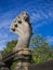 Seven heads Naga sand stone carving statue at Phimai historical