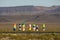 Seven Magic Mountains in the desert near Las Vegas