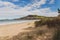 Seven Mile beach a pristine golden sand beach just outside of the city of Hobart in Tasmania, Australia