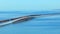 Seven Mile Bridge Pigeon Key Historic District. Aerial 4k drone footage 2023