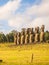 Seven moai of Ahu Akivi, Easter Island, Chile