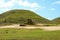 Seven Moais of Ahu Nau Nau with a Single Moai of Ahu Ature Huki, Two Ceremonial Platforms on Anakena Beach, Easter Island, Chile