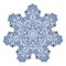 Seven-pointed snowflake pattern