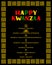 The Seven Principles of Kwanzaa sign. African American Holidays. Vector template for typography poster, banner, flyer