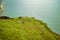 Seven Sisters National park, white cliffs, East Sussex, England with sunshine