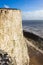 Seven sisters side view of the rocks falling into the sea