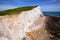Seven Sisters white chalk cliffs near Seaford East Sussex South