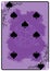 Seven of Spades playing card. Unique hand drawn pocker card. One of 52 cards in french card deck, English or Anglo-American