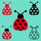 Seven spot ladybird icons