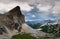 Seven Triglav Lakes Valley under storm clouds, Julian Alps