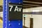 Seventh Avenue subway station in Manhattan