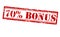 Seventy percent bonus