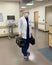 Seventy-three year old Emergency Physician at the end of his last shift before retirement in Dallas, Texas